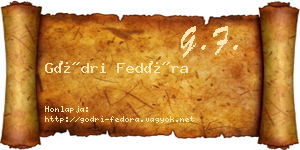 Gödri Fedóra névjegykártya